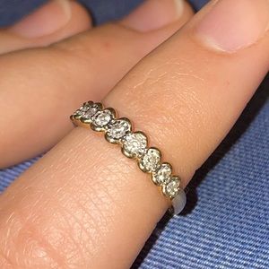 Diamonds and 10k gold ring
